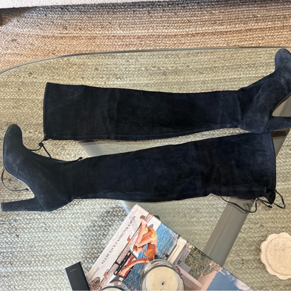 Stuart Weitzman suede over the knee boots